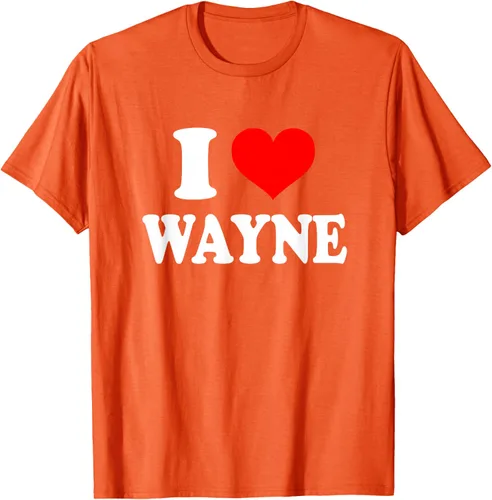 Vista 88 de Wayne - Camiseta I Heart Wayne - I Love Wayne, Negro, S