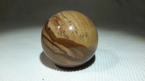 Vista 22 de Auténtica colección de esferas pulidas de piedra semipreciosa (jaspe brezado)