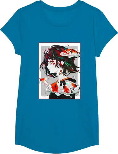 Vista 46 de Camiseta de anime anime japonés estético Otaku Negro