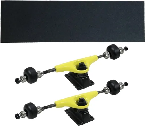 Vista 5 de Havok Skateboard Trucks, Wheels, Bearings, Grip, Hardware Truck Package plateado