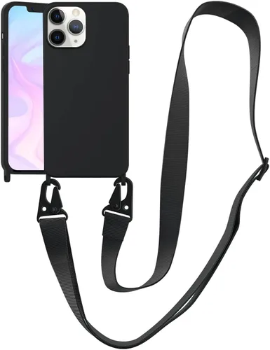 Vista 164 de Funda compatible con iPhone 8 Plus, iPhone 7 Plus/6 Plus/6S Plus con cordón, funda cruzada para iPhone con correa ajustable de silicona para iPhone