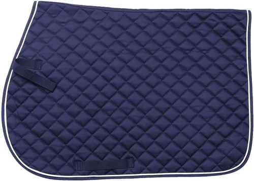 Vista 5 de Tough 1 EquiRoyal - Almohadilla cuadrada acolchada de algodón para silla inglesa Negro