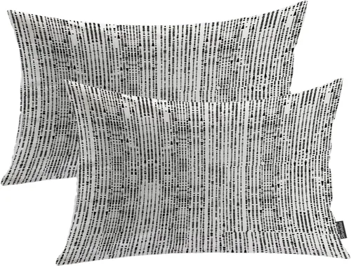 Vista 72 de Shrahala Abstract Art Modern Aesthetic Decorative Pillow Covers, Fluid Forms Minimalist Throw Pillow Cover Blended Hidden Zipper Cushion Cases for