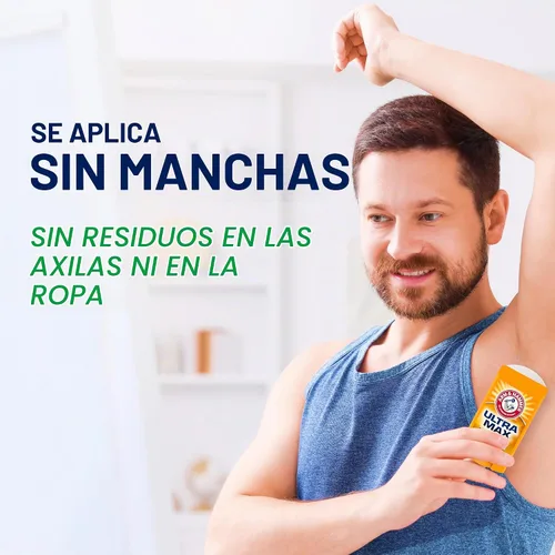Vista 5 de ARM & HAMMER ULTRA MAX Desodorante, aroma fresco, barra sólida de 2.6 oz, paquete de 4