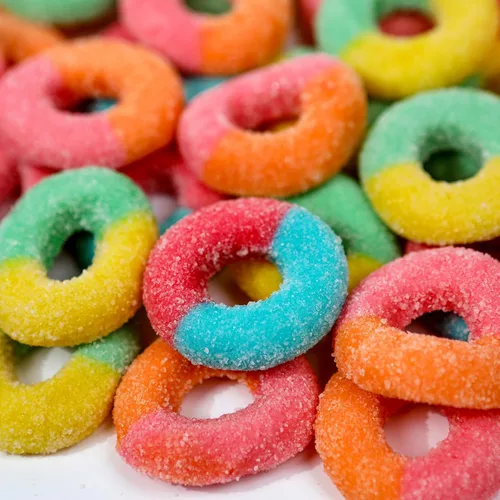 Vista 15 de Smarty Stop Gummy Ring Candy - Gomitas comestibles masticables con sabor a fruta (frambuesa azul, 1 libra (paquete de 1))