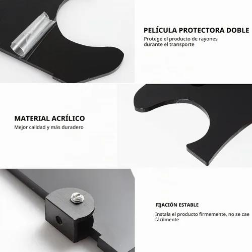 Vista 4 de Soporte para sables de luz - Soporte para sable de luz de plexiglás negro