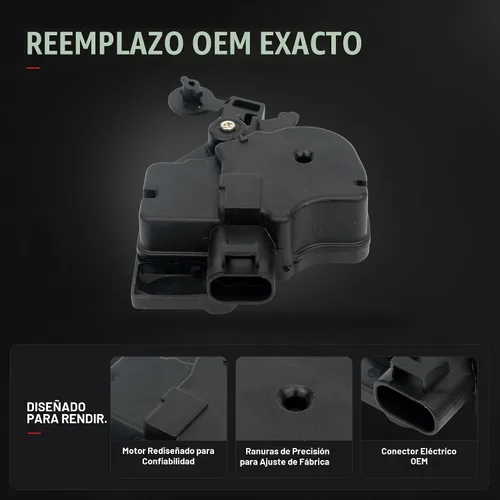Vista 3 de Actuador de pestillo de bloqueo de puerta trasera para puerta trasera – Compatible con Cadillac, Chevrolet, GMC - Escalade, Escalade ESV, Escalade