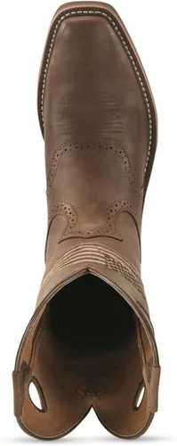 Vista 6 de Ariat Heritage Roughstock - Botas de trabajo de cuero con punta cuadrada para hombre