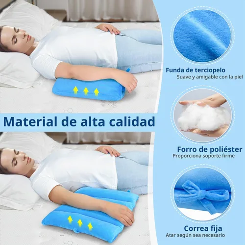 Vista 4 de Almohada de elevación de brazo poscirugía, reposabrazos de hombro para cama, almohadillas de apoyo para piernas, almohadas de mano, tobillo, muñeca