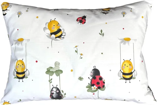 Vista 11 de 13x18 Funda de almohada para niños pequeños - Pequeña funda de almohada de viaje de algodón, funda de almohada para niños con patrón de avión