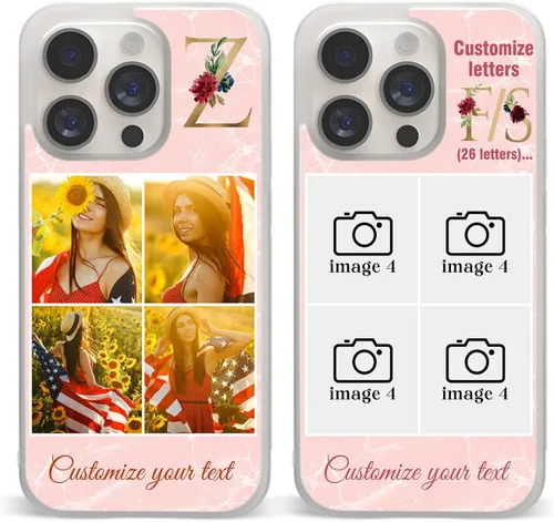 Vista 48 de Fundas de teléfono personalizadas Red Love You Imágenes empalmadas para iPhone 5 6 7 8 11 12 13 14 15 16 Pro Max Plus Mini X para Samsung S21 S22