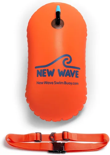 Vista 9 de Burbuja de Natación New Wave para Nadadores de Aguas Abiertas y Triatletas - Sé Brillante, Sé Visto y Sé Más Seguro con New Wave Mientras Nadas al