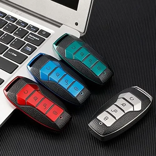 Vista 6 de Funda de cuero TPU para llave de coche, para BYD Lied Han Ev Tang Dm Qin Plus Song Pro MAX Yuan Car Protector Accesorios