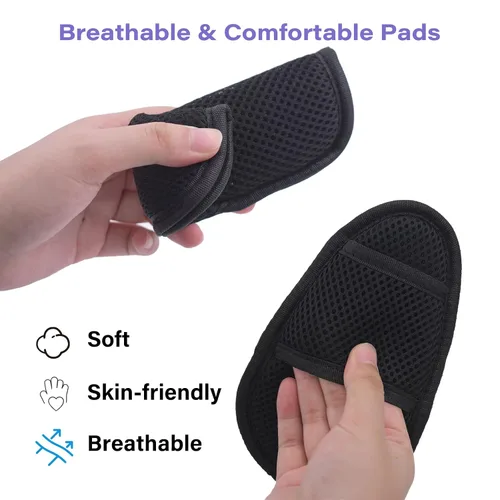 Vista 4 de Correas de asiento universales de 5 puntos, cinturón de arnés ajustable para silla alta, cinturón de arnés con 4 almohadillas para los hombros