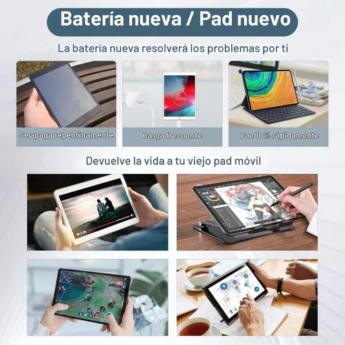 Vista 5 de Batería de repuesto SCUD-WT-N19 compatible con Samsung Galaxy Tab A7 10.4 2020 SM-T500 T505 con kit de herramientas de reparación