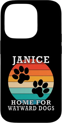 Vista 17 de Janice Home for Wayward Dogs Family Name Case for iPhone 16