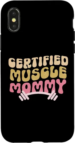 Vista 5 de iPhone 16 certified Muscle Mommy Groovy Pump Cover Lifting Case