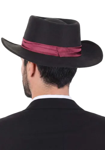 Vista 4 de Sombrero de Disfraz de Jugador de Saloon del Lejano Oeste para Adulto Multicolor