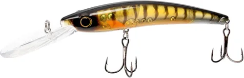 Vista 18 de Bill Lewis Pesca Lipless Realista Trolling Preciso Walleye Crankbait Lite con dos grandes Mustad Triple Grips BH Wonderbread en blanco