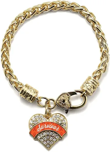 Vista 239 de Inspired Silver - Pulsera de plata con dije de corazón pavé con circonitas cúbicas