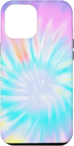 Vista 25 de iPhone 16 Tie Dye Colorful Rainbow Swirl Abstract Design Case