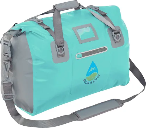 Vista 12 de Skog Å Kust Duffelsak - Bolsa de lona impermeable resistente para deportes, viajes y más, tamaños de 40, 60 y 90 litros, Negro, Deportivo/resistente