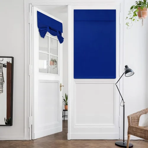 Vista 89 de HOMEIDEAS Cortinas Opacas para Aula para Puerta Principal, Cubierta de Ventana de Puerta de Aula, Persianas de Privacidad con Aislamiento Térmico