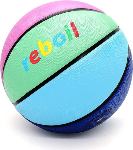 Vista 9 de Premium Rubber/Leather Basketball - Kids & Youth, Size 3/4/5/6/7