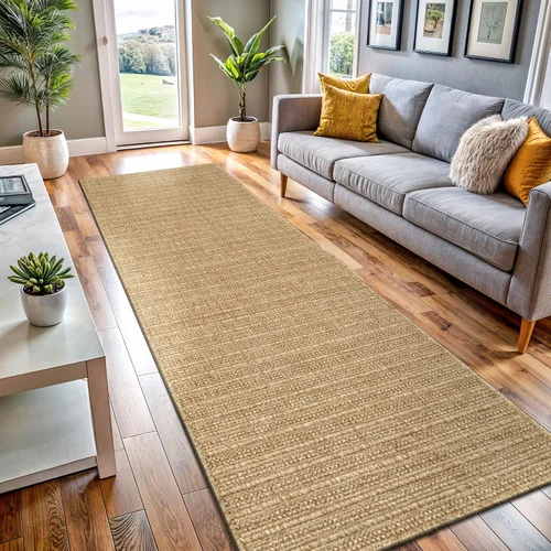 Vista 40 de Tapete de Puerta de Yute Fácil 2x3 Pies Interior Exterior Alfombras Naturales Alfombra de Fibra Sólida Alfombra de Área Tejida Boho Fácil de Limpiar