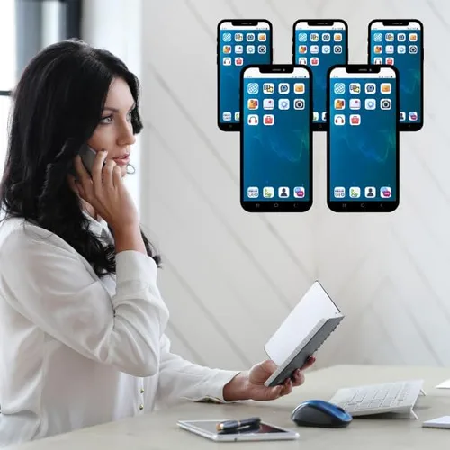 Vista 2 de XBLUE Cloud - Sistema telefónico para pequeñas empresas para (3) teléfonos iPhone/Android, utiliza tu smartphone como extensiones de sistema