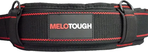 Vista 7 de MELOTOUGH Cinturón de herramientas acolchado con anillo en D para hombres, construcción de hebilla de rodillo de metal doble resistente y duradera