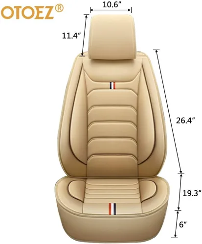 Vista 7 de otoez Juego completo de 5 fundas de asiento de automóvil, sedán, SUV, camión, furgonetas, protector de cojín para asiento delantero y trasero, apto