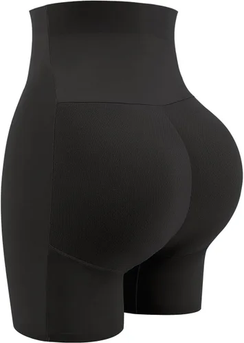 Vista 8 de JOYSHAPER Bragas moldeadoras con relleno para mujer, elevadora de glúteos, ropa interior moldeadora, control de abdomen, cintura alta, almohadillas