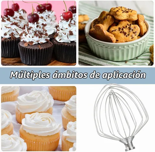 Vista 4 de Accesorio de batidor para batidora de pie KitchenAid de 7 cuartos de galón