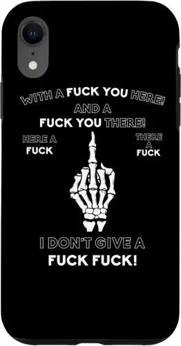 Vista 25 de Skeleton Middle Finger F You Pun Adult Humor Novelty Gifts Case for iPhone 17