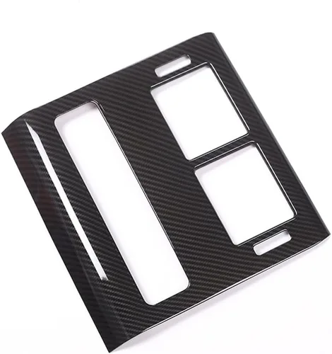 Vista 7 de Para Range Rover Sport 2014-2018, cubierta de ventilación de aire acondicionado de fila trasera de plástico ABS estilo fibra de carbono