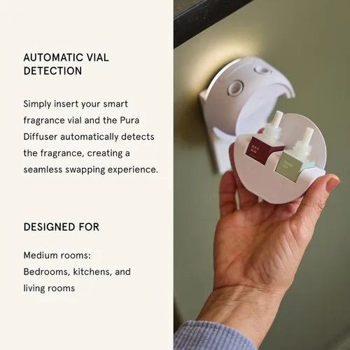 Vista 6 de Pura & Antica Farmacista Recambio de aroma para el hogar, difusor de aire inteligente para el hogar, hasta 120 horas de fragancia de lujo por