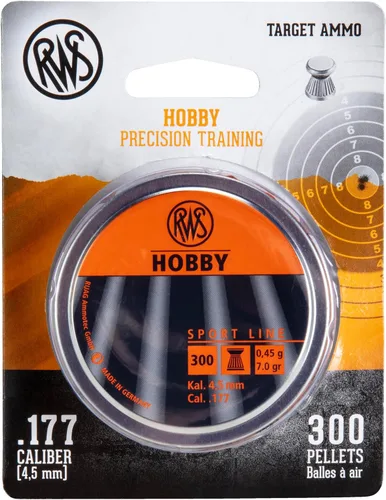 Vista 5 de Rheinisch-Westfalische 2317400 RWS Hobby 2317400 Air Gun Ammo .177 Sport Line