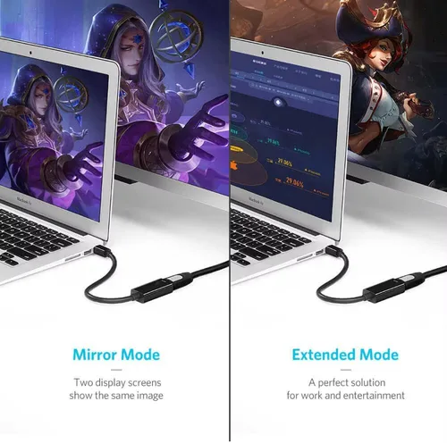 Vista 3 de Kyper USKyper-4777 - Adaptador 4K Mini DisplayPort a HDMI, 4K @30Hz Mini DP/Thunderbolt 2 a HDMI, chapado en oro, compatible con MacBook Air/Pro