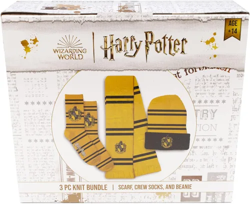 Vista 8 de Culture Fly Harry Potter - Juego de regalo de 3 piezas con bufanda y gorro