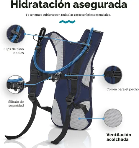 Vista 3 de Water Buffalo - Mochila de hidratación para bolsa de agua (2 L)