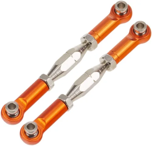 Vista 3 de 9 piezas Wltoys 12428 barra de tracción servo enlace brazo oscilante trasero superior suspensión brazo longitud ajustable para 1/12 Wltoys RC coche