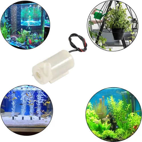 Vista 7 de 4 piezas DC 3-5V Micro Bomba de Agua Sumergible Mini con 2 piezas de Tubo de Vinilo Transparente Tubo de PVC Flexible (1M) para Acuarios Tanque