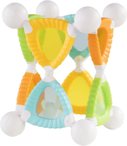 Vista 2 de Guidecraft Grippies Windows - Juego de 16 piezas, juguete magnético de construcción de agarre suave para niños pequeños
