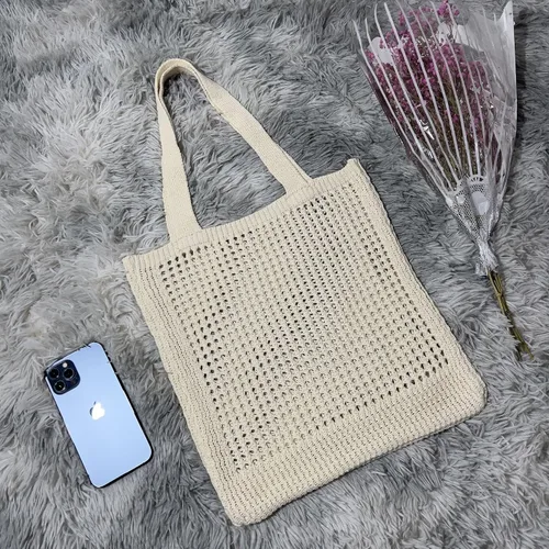 Vista 4 de Bolso Hobo de ganchillo para mujer, estilo casa de campo de hadas Y2K, bolsa de playa bonita