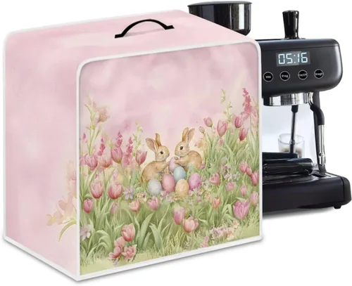 Vista 18 de Cubiertas para máquina de café con mango superior, resistentes a las manchas, para mezclador, compatible con la mayoría de cafeteras