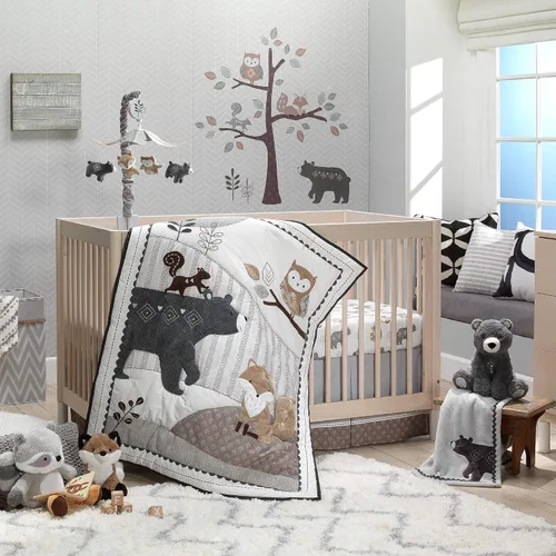 Vista 6 de Lambs & Ivy Woodland Forest - Oso de peluche de peluche - Oscar