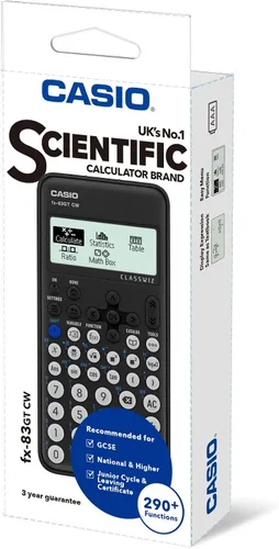 Vista 3 de New Casio FX-83GTCW - Calculadora científica negra