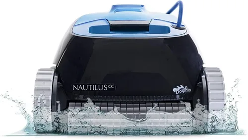 Vista 42 de Dolphin E10 - Aspiradora robótica automática para piscina, cepillo de limpieza activo, acceso a filtros de carga superior, ideal para piscinas sobre