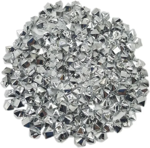 Vista 12 de WGV - Gemas de tesoro de cristales acrílicos de roca de hielo para dispersos de mesa, rellenos de jarrones, bodas, banquetes, fiestas, eventos
